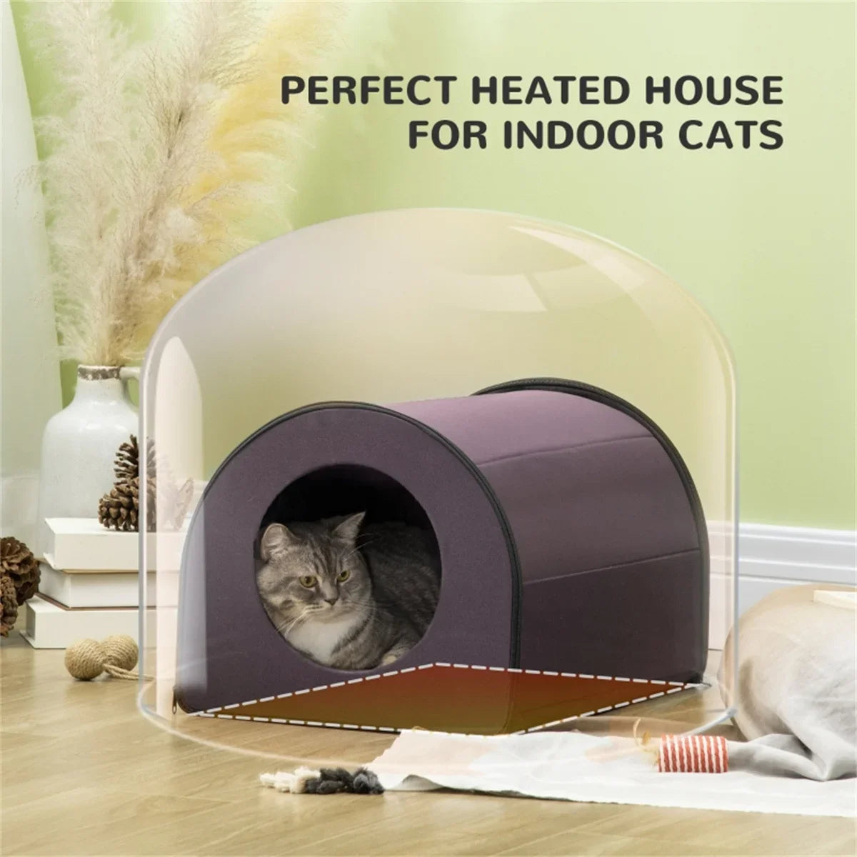 Cat House cat accessories bed Thermo Mod Kitty Shelter Outdoor Heated Kitty Houses pets bed cats tent Small-space pet house