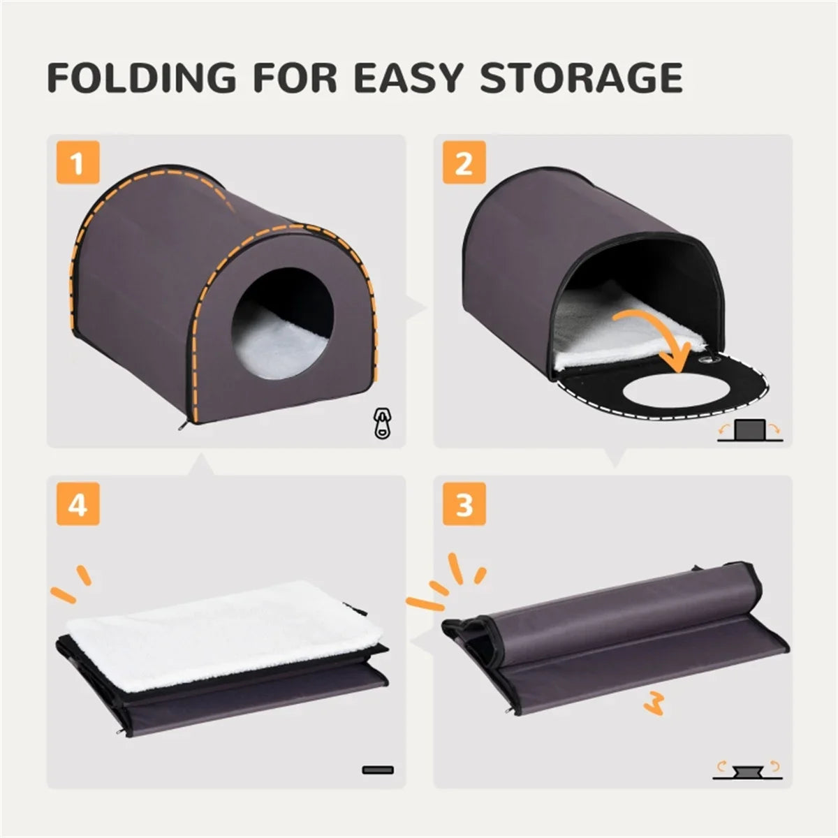 Cat House cat accessories bed Thermo Mod Kitty Shelter Outdoor Heated Kitty Houses pets bed cats tent Small-space pet house