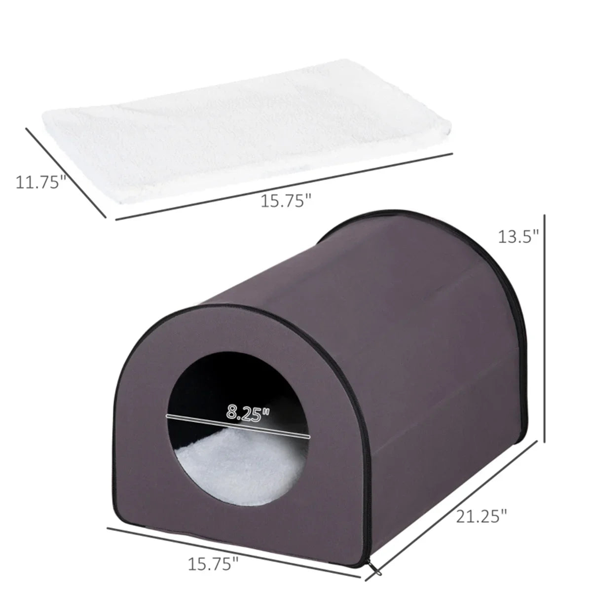 Cat House cat accessories bed Thermo Mod Kitty Shelter Outdoor Heated Kitty Houses pets bed cats tent Small-space pet house