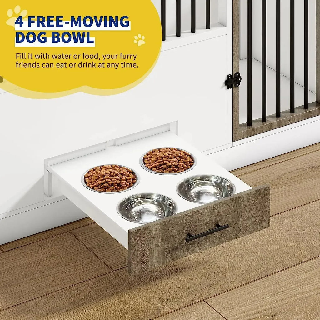 Sofa Side Several Pet Kennel Cabinets Integrated Cabinet Locker Steel And Wood Panel Furniture Type Dog Cage Indoor Kennel